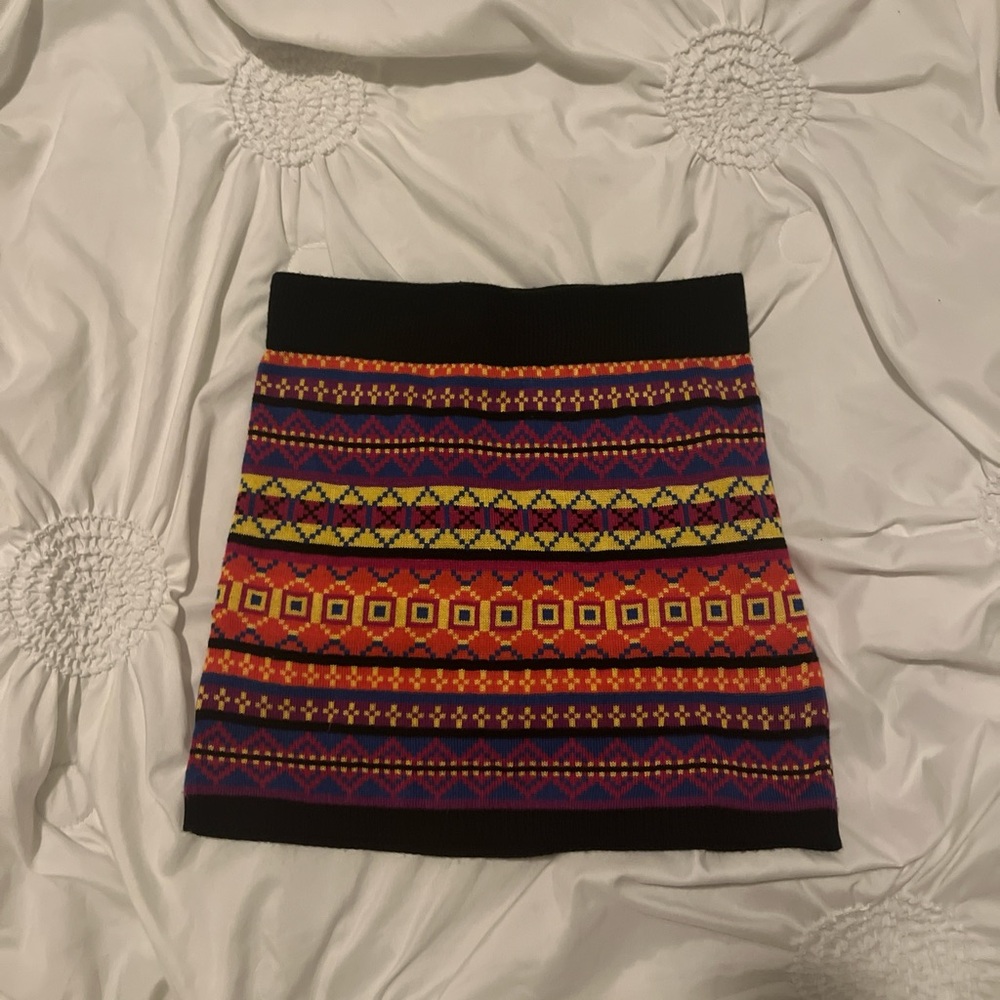 Derek Heart Multicolor Mini Pencil Skirt Casual